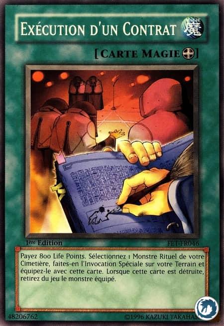 Exécution D'Un Contrat (FET-FR046) - Fulfillment of the Contract (FET-EN046) - Carte Yu-Gi-Oh