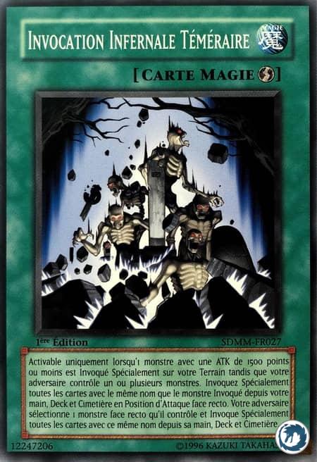 Invocation Infernale Téméraire (SDMM-FR027) - Inferno Reckless Summon (SDMM-EN027) - Carte Yu-Gi-Oh