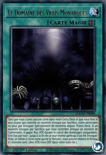 Le Domaine Des Vrais Monarques (MAGO-FR090) - Domain of the True Monarchs (MAGO-EN090) - Carte Yu-Gi-Oh