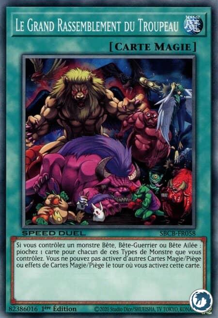 Le Grand Rassemblement Du Troupeau (SBCB-FR058) - The Big Cattle Drive (SBCB-EN058) - Carte Yu-Gi-Oh