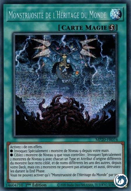 Monstruosité De L'Héritage Du Monde (MP20-FR076) - World Legacy Monstrosity (MP20-EN076) - Carte Yu-Gi-Oh