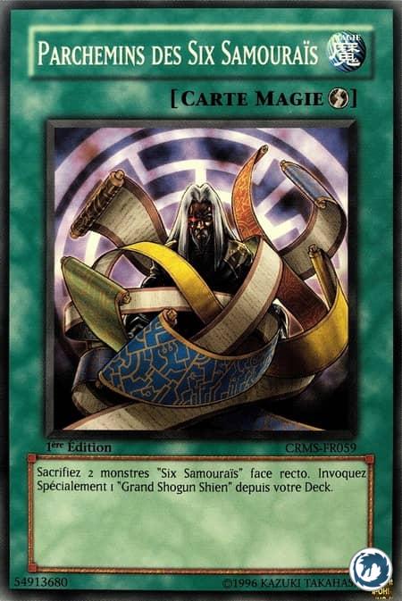 Parchemins Des Six Samouraïs (CRMS-FR059) - Six Scrolls of the Samurai (CRMS-EN059) - Carte Yu-Gi-Oh