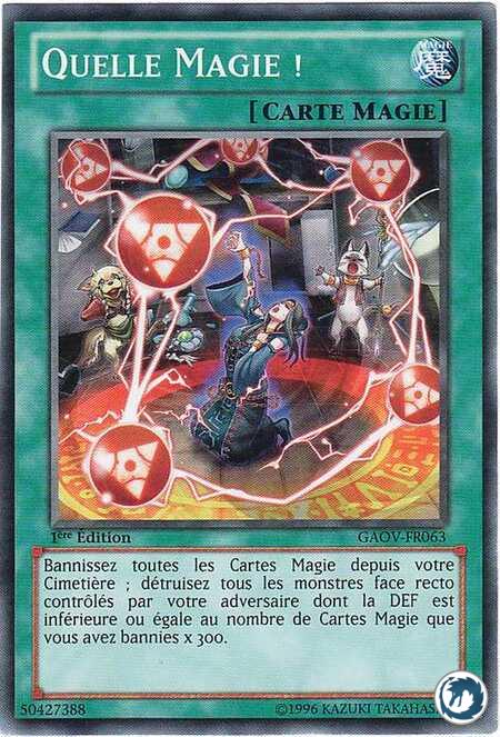 Carte Yu-Gi-Oh - Quelle Magie ! (GAOV-FR063) - Dracobalt