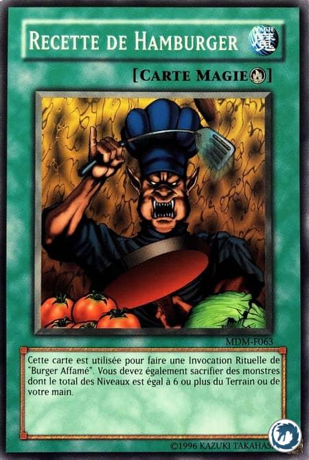 Recette De Hamburger (MDM-F063) - Hamburger Recipe (MRL-063) - Carte Yu-Gi-Oh