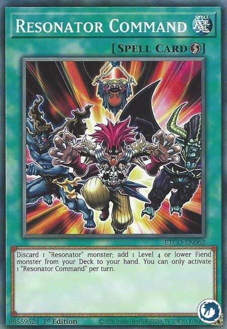 Ordre du Diapason (ETCO-FR062) - Resonator Command (ETCO-EN062) - Carte Yu-Gi-Oh