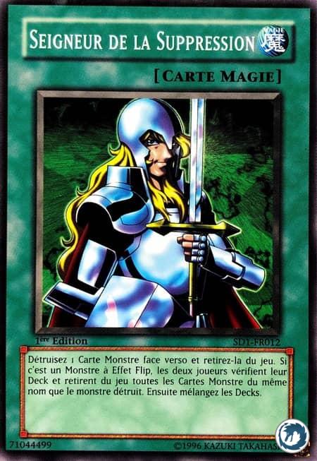 Seigneur De La Suppression (SD1-FR012) - Nobleman Of Crossout (SD1-EN012) - Carte Yu-Gi-Oh