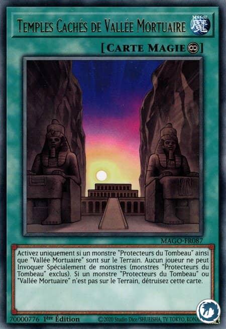 Temples Cachés De Vallée Mortuaire (MAGO-FR087) - Hidden Temples of Necrovalley (MAGO-EN087) - Carte Yu-Gi-Oh