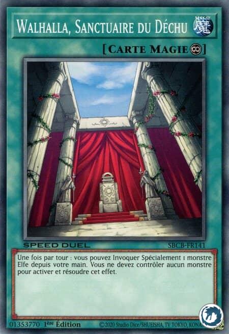 Walhalla, Sanctuaire Du Déchu (SBCB-FR141) - Valhalla, Hall of the Fallen (SBCB-EN141) - Carte Yu-Gi-Oh
