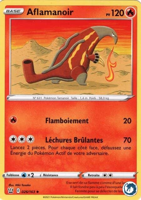 Aflamanoir (026/163) - Pokémon - Epée & Boucliers