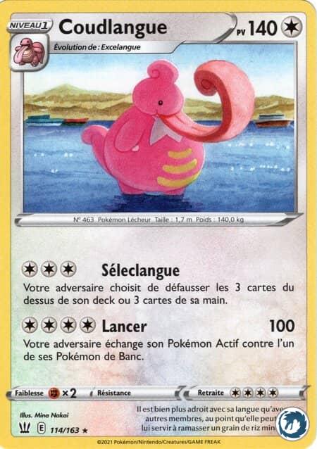 Coudlangue (114/163) - Pokémon - Epée & Bouclier