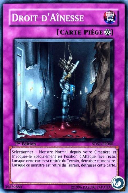 Droit D'Ainesse (5DS1-FR040) - Birthright (5DS1-EN040) - Carte Yu-Gi-Oh