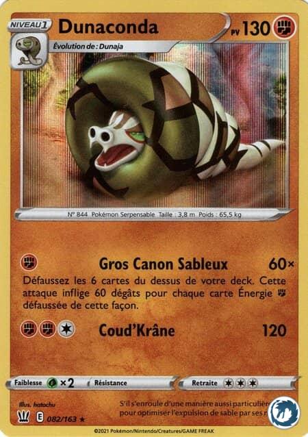 Dunaconda (082/163) - Pokémon - Epée & Bouclier