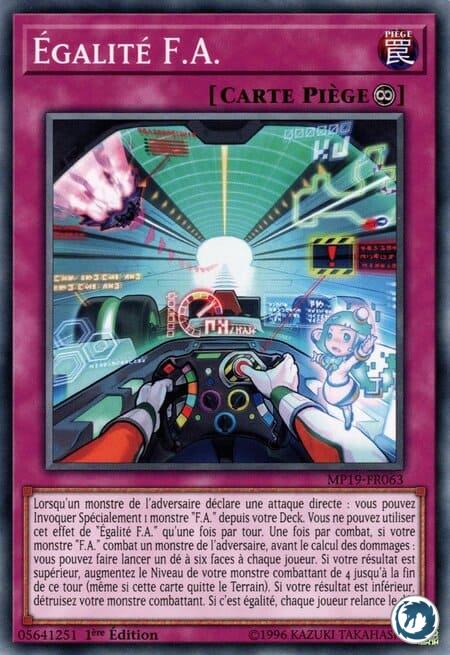 Egalité F.A. (MP19-FR063) - F.A. Dead Heat (MP19-EN063) - Carte Yu-Gi-Oh