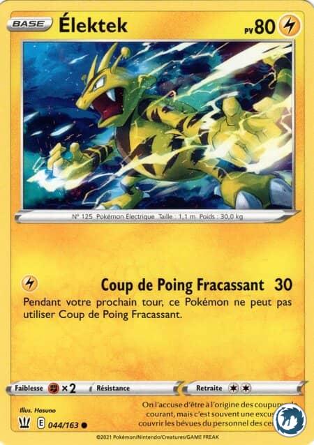 Elektek (044/163) - Pokémon - Epée & Bouclier
