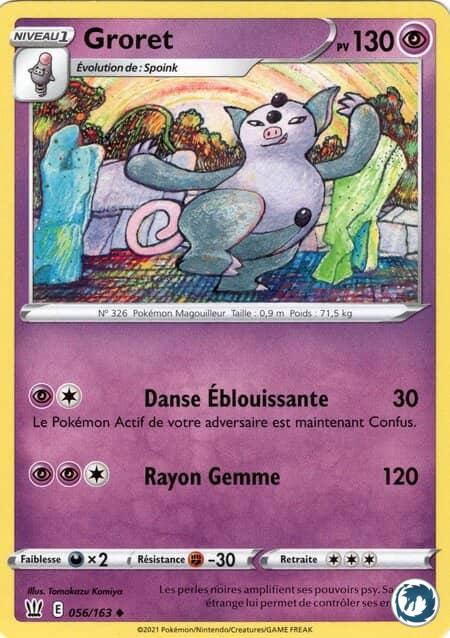 Groret (056/163) - Pokémon - Epée & Bouclier
