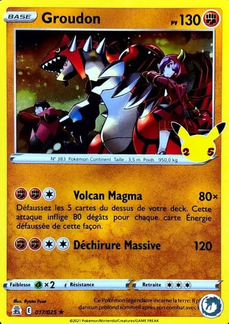 Groudon (017/025) - Pokémon - Collection Célébration 25 ans