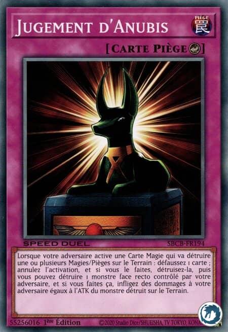 Jugement D'Anubis (SBCB-FR194) - Judgment Of Anubis (SBCB-EN194) - Carte Yu-Gi-Oh