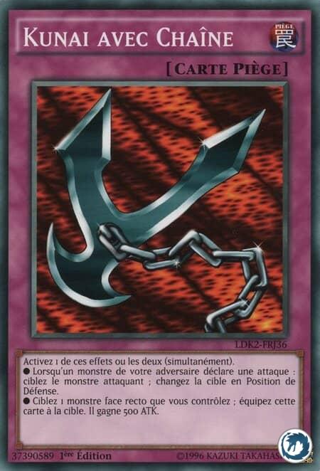 Kunai avec Chaîne (LDK2-FRJ36) - Kunai with Chain (LDK2-ENJ36) - Carte Yu-Gi-Oh