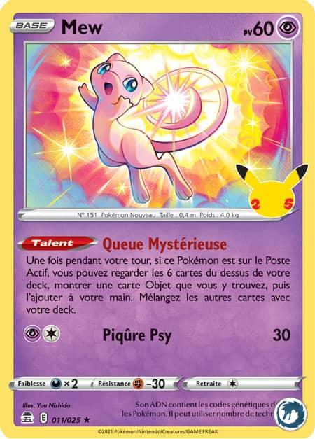 Mew (011/025) - Pokémon - Collection Célébration 25 ans