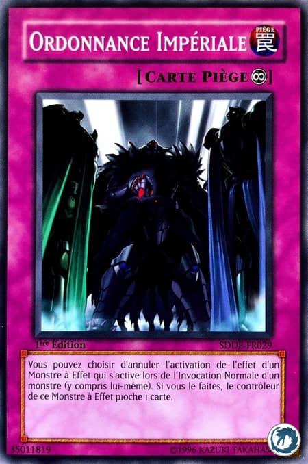Ordonnance Impériale (SDDE-FR029) - By Order of the Emperor (SDDE-EN029) - Carte Yu-Gi-Oh
