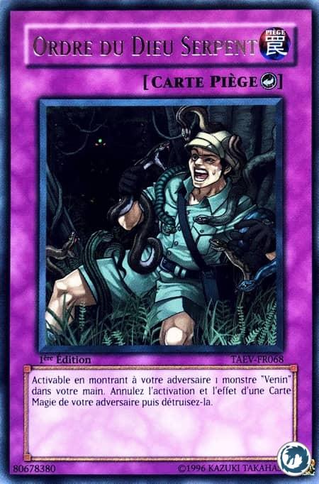Ordre Du Dieu Serpent (TAEV-FR068) - Snake Deity's Command (TAEV-EN068) - Carte Yu-Gi-Oh