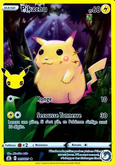 Pikachu (005/025) - Pokémon - Collection Célébration 25 ans