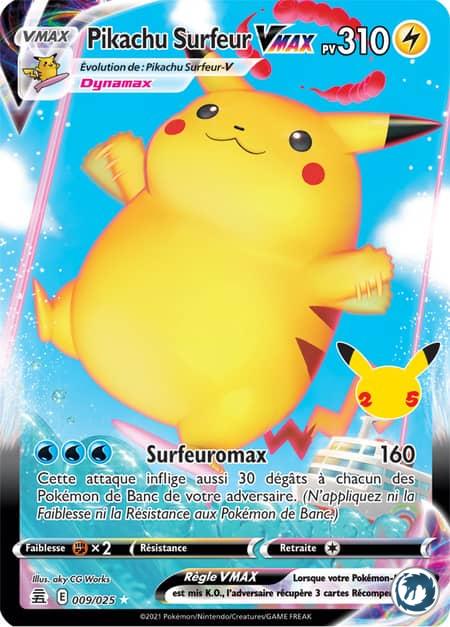 Pikachu Surfeur-VMAX (009/025)- Pokémon - Collection Célébration 25 ans