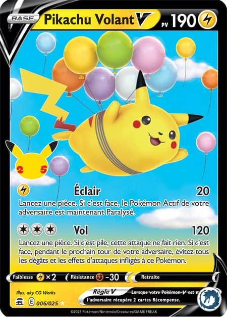 Pikachu Volant-V (006/025) - Pokémon - Collection Célébration 25 ans