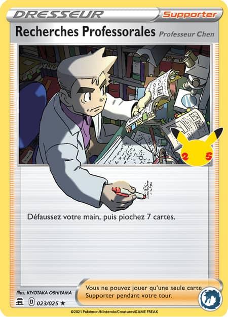 Recherches Professorales (023/025) - Pokémon - Collection Célébration 25 ans