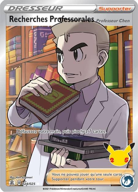 Recherches Professorales (024/025) - Pokémon - Collection Célébration 25 ans