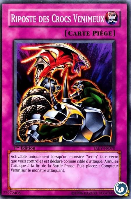Riposte Des Crocs Venimeux (TAEV-FR070) - Ambush Fangs (TAEV-EN070) - Carte Yu-Gi-Oh