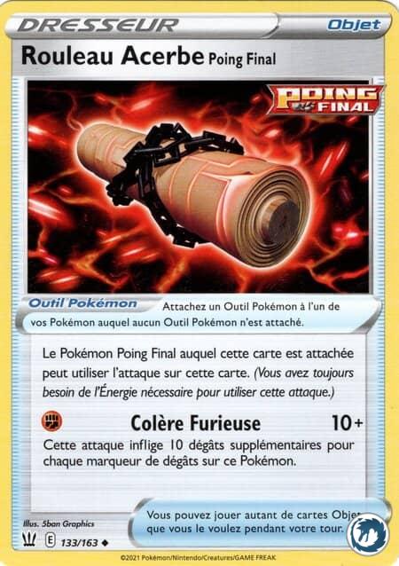 Rouleau Acerbe Poing Final (133/163) - Pokémon - Epée & Bouclier