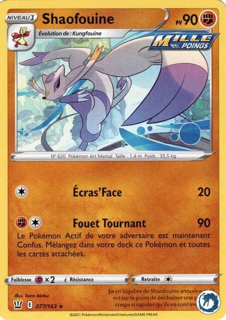 Shaofouine (077/163) - Pokémon - Epée & Bouclier