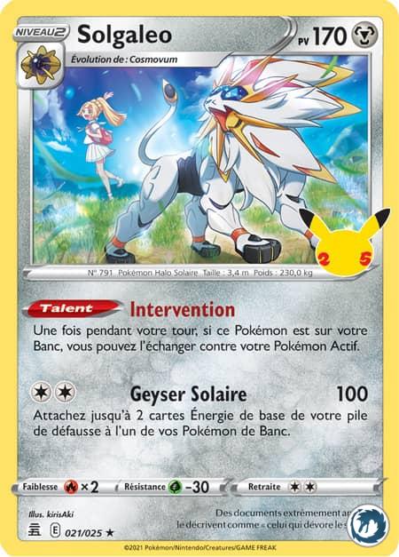 Solgaleo (021/025) - Pokémon - Collection Célébration 25 ans