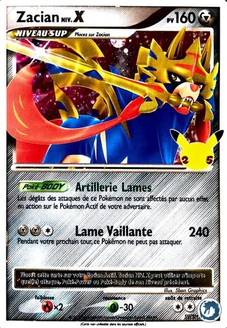 Zacian Niv X (SWSH135) - Pokémon - Collection Célébration 25 ans