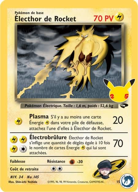 Electhor de Rocket (15/132) - Pokémon - Collection Célébration 25 ans