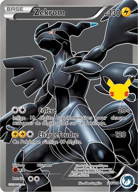 Zekrom (114/114) - Pokémon - Collection Célébration 25 ans