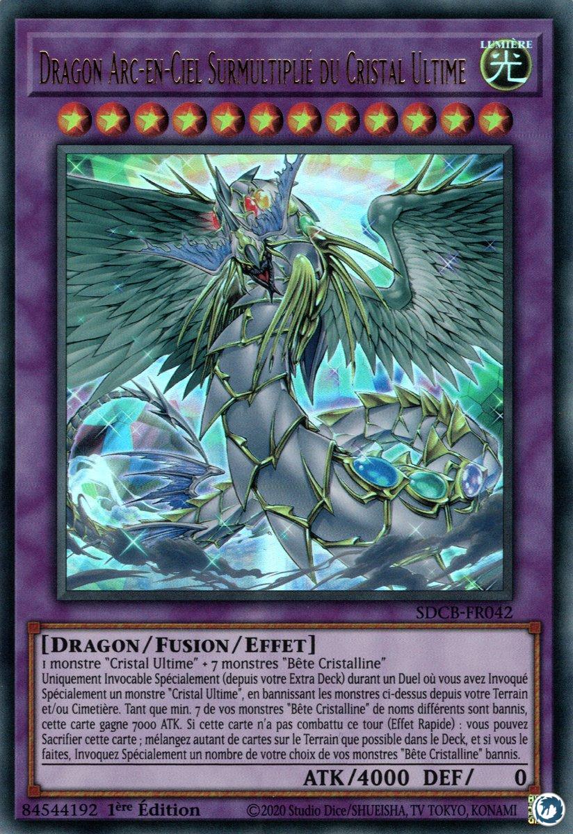 Dragon Arc-en-Ciel Surmultiplié du Cristal Ultime - Carte Yu-Gi-Oh